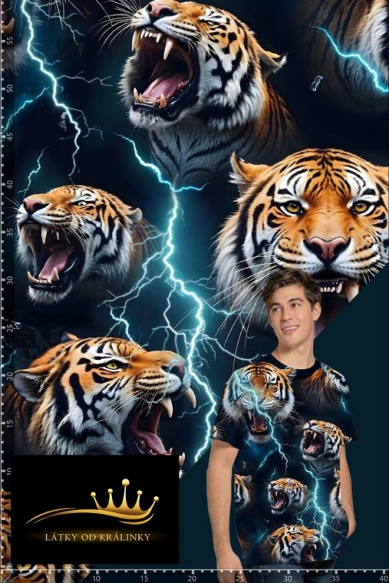 Tygři s blesky (teplákovina)