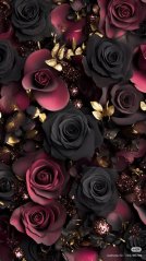 Tajemné květy (oxfordská tkanina)