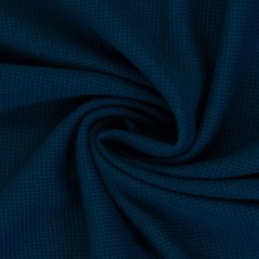 vaflový úplet/ jeansová modrá