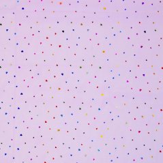 Fialová srdíčka, tyl