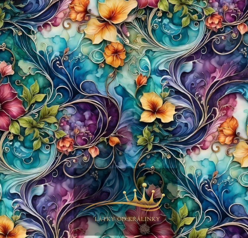 Květinový abstakt  (úplet)